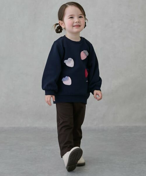 petit main / プティマイン スウェット | いちごモチーフトレーナー | 詳細3