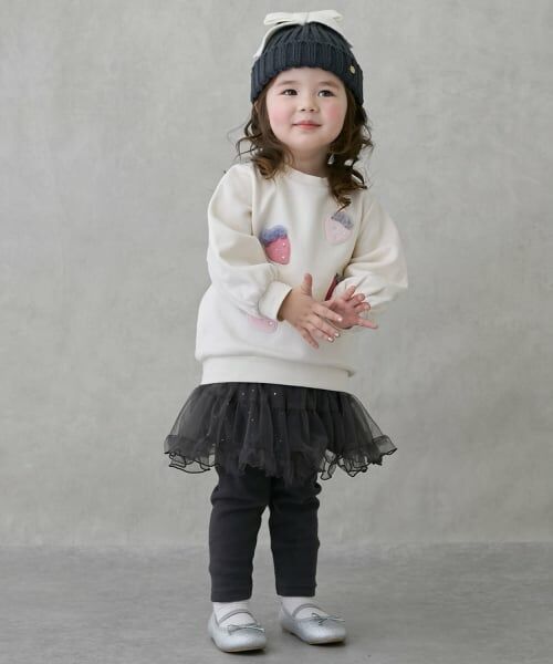 petit main / プティマイン スウェット | いちごモチーフトレーナー | 詳細4