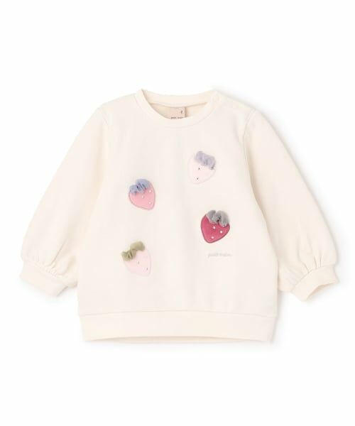 petit main / プティマイン スウェット | いちごモチーフトレーナー | 詳細5