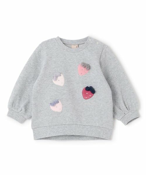 petit main / プティマイン スウェット | いちごモチーフトレーナー | 詳細6