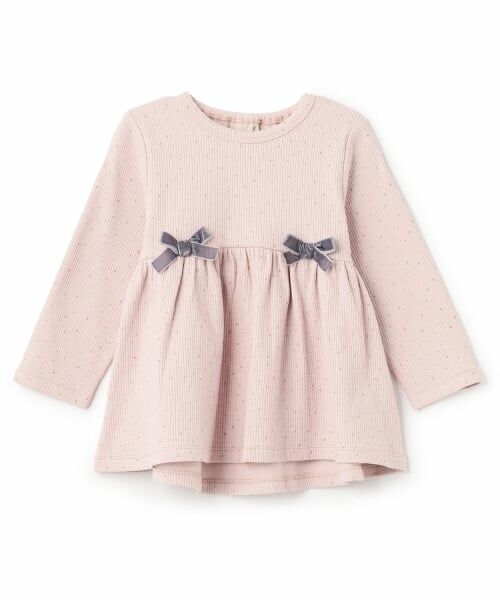 petit main / プティマイン Tシャツ | 裏起毛カットリボンチュニック | 詳細10