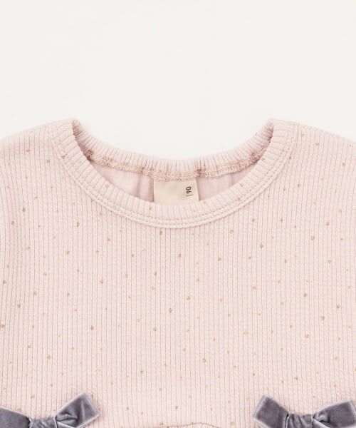 petit main / プティマイン Tシャツ | 裏起毛カットリボンチュニック | 詳細12
