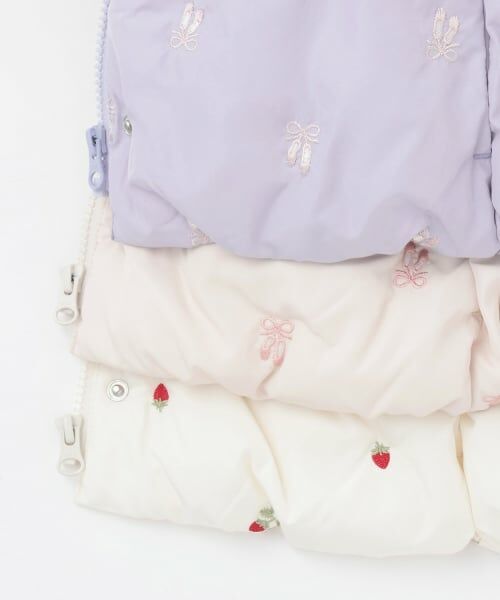 petit main / プティマイン ブルゾン | 【リンク/洗える】刺しゅう中綿ジャケット | 詳細18