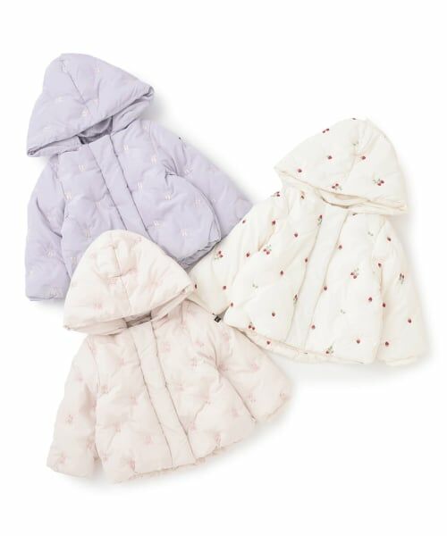 petit main / プティマイン ブルゾン | 【リンク/洗える】刺しゅう中綿ジャケット | 詳細21