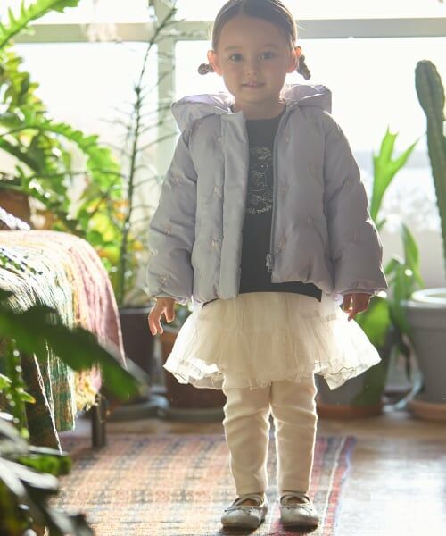 petit main / プティマイン ブルゾン | 【リンク/洗える】刺しゅう中綿ジャケット | 詳細3