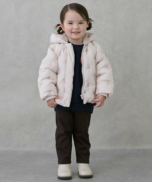 petit main / プティマイン ブルゾン | 【リンク/洗える】刺しゅう中綿ジャケット | 詳細8