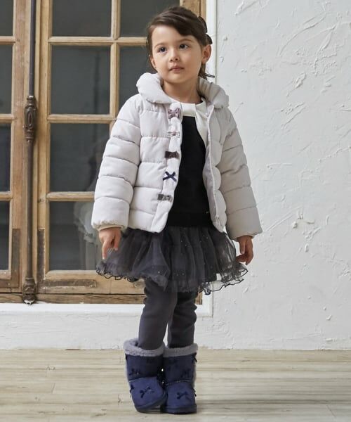 petit main / プティマイン ブルゾン | 【洗える】中綿リボンジャケット | 詳細5