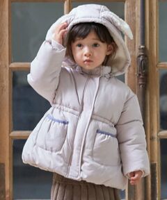 petit main / プティマイン ブルゾン | 【洗える】もこもこウサギ中綿ジャケット