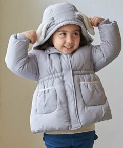 petit main / プティマイン ブルゾン | 【洗える】もこもこウサギ中綿ジャケット