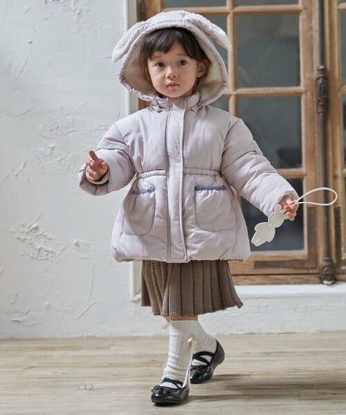 petit main / プティマイン ブルゾン | 【洗える】もこもこウサギ中綿ジャケット | 詳細5