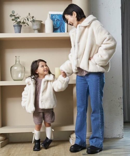 petit main / プティマイン ブルゾン | 【リンク】フェイクファージャケット | 詳細10