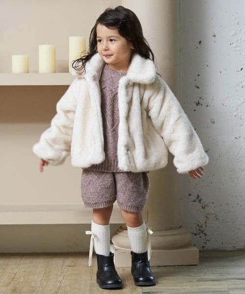 petit main / プティマイン ブルゾン | 【リンク】フェイクファージャケット | 詳細9