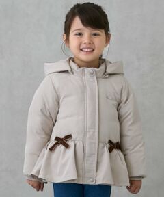 【あったか】ペプラムダウンジャケット