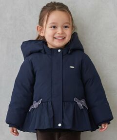 petit main / プティマイン ブルゾン | 【あったか】ペプラムダウンジャケット