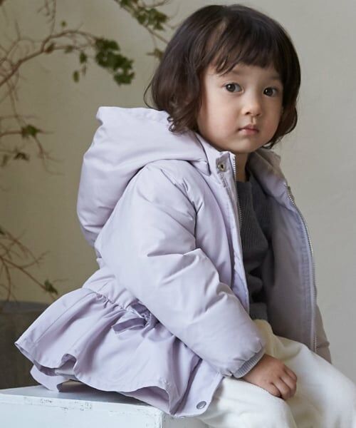 petit main / プティマイン ブルゾン | 【あったか】ペプラムダウンジャケット | 詳細1