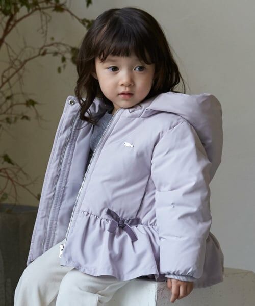 petit main / プティマイン ブルゾン | 【あったか】ペプラムダウンジャケット | 詳細2
