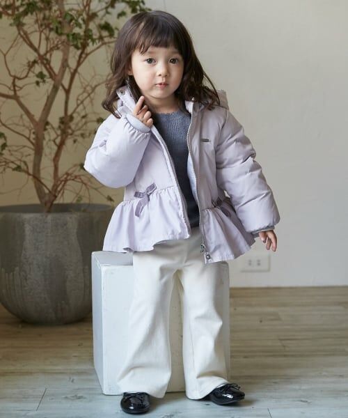 petit main / プティマイン ブルゾン | 【あったか】ペプラムダウンジャケット | 詳細4