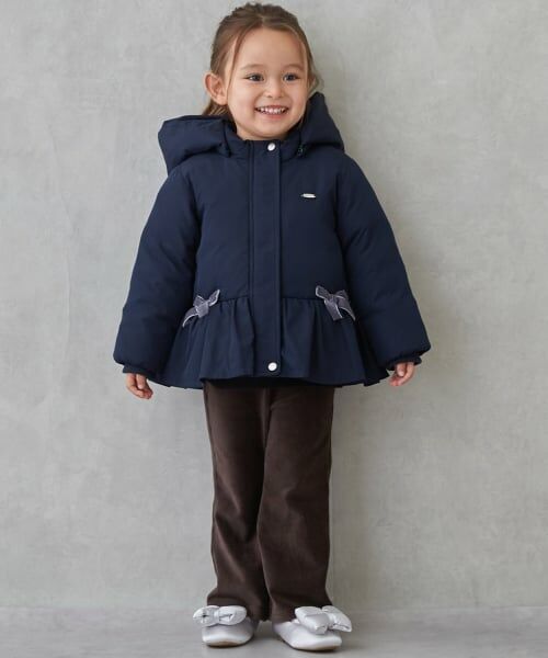 petit main / プティマイン ブルゾン | 【あったか】ペプラムダウンジャケット | 詳細5