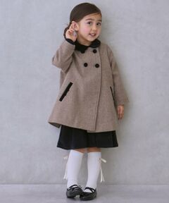 petit main / プティマイン その他アウター | 【リンク】ダブルブレストコート