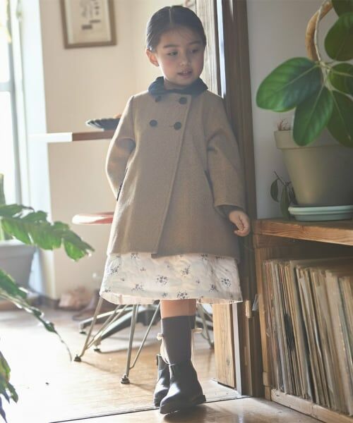 petit main / プティマイン その他アウター | 【リンク】ダブルブレストコート | 詳細1