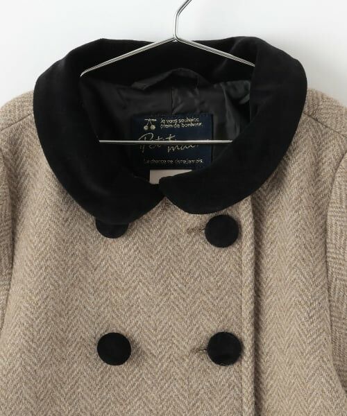 petit main / プティマイン その他アウター | 【リンク】ダブルブレストコート | 詳細10