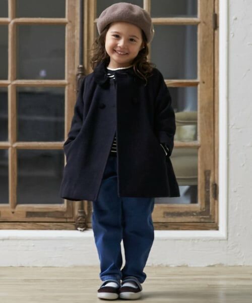 petit main / プティマイン その他アウター | 【リンク】ダブルブレストコート | 詳細4