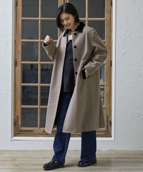 petit main / プティマイン その他アウター | 【リンク】ダブルブレストコート | 詳細6