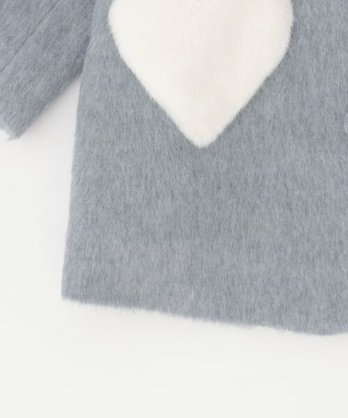 petit main / プティマイン その他アウター | 【洗える】ファー衿ハートポケットコート | 詳細15