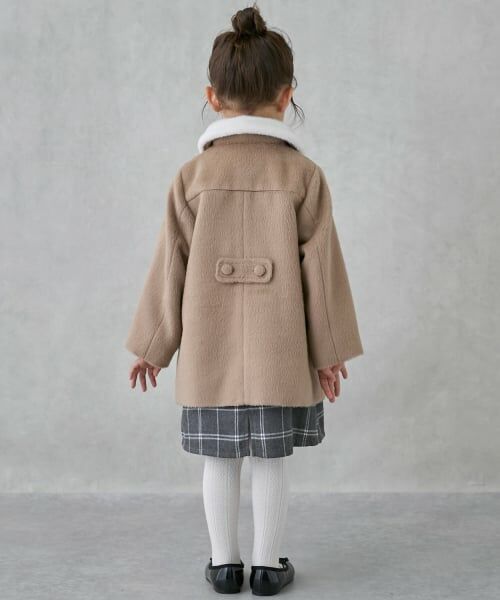 petit main / プティマイン その他アウター | 【洗える】ファー衿ハートポケットコート | 詳細5