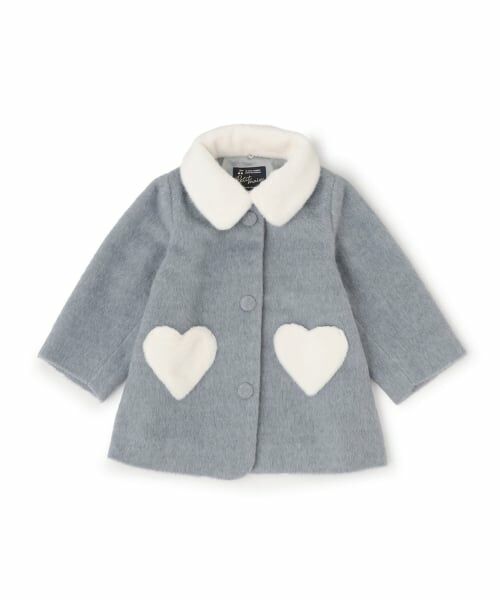 petit main / プティマイン その他アウター | 【洗える】ファー衿ハートポケットコート | 詳細8