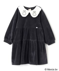 petit main / プティマイン ミニ丈・ひざ丈ワンピース | 【miffy】衿ティアードワンピース