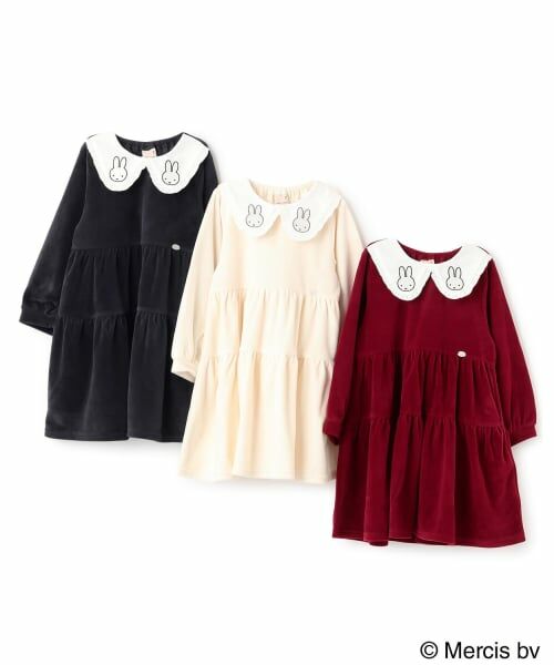 petit main / プティマイン ミニ丈・ひざ丈ワンピース | 【miffy】衿ティアードワンピース | 詳細11