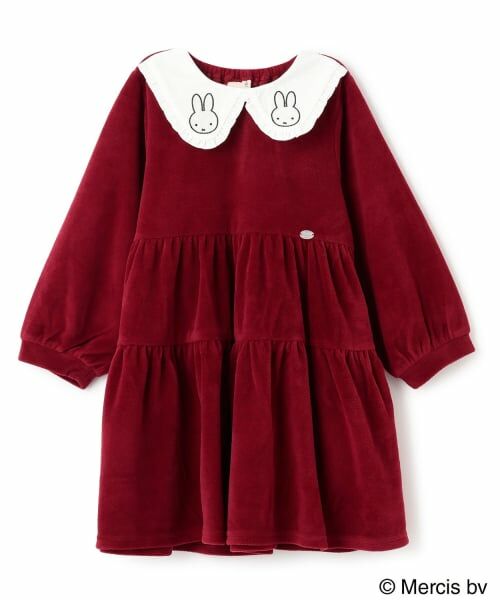 petit main / プティマイン ミニ丈・ひざ丈ワンピース | 【miffy】衿ティアードワンピース | 詳細4