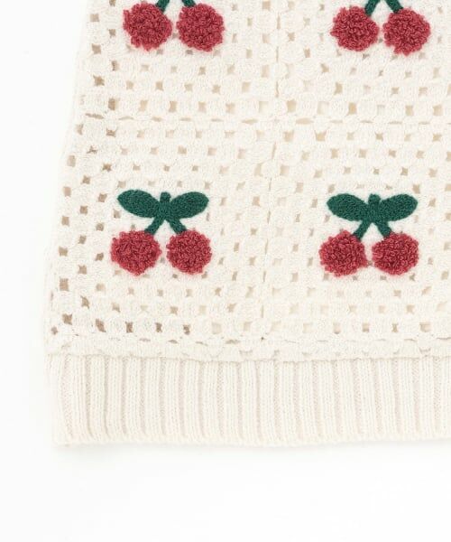 petit main / プティマイン ミニ丈・ひざ丈ワンピース | 【リンク】クロシェドッキングワンピース | 詳細10