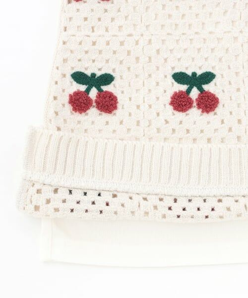 petit main / プティマイン ミニ丈・ひざ丈ワンピース | 【リンク】クロシェドッキングワンピース | 詳細11