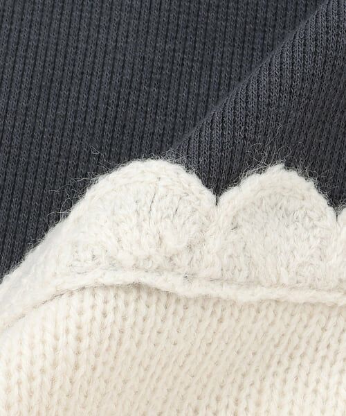 petit main / プティマイン ミニ丈・ひざ丈ワンピース | 【リンク】クロシェドッキングワンピース | 詳細12