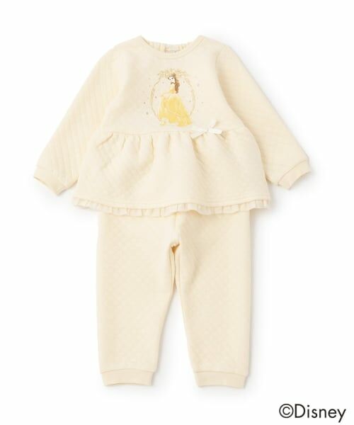 petit main / プティマイン ルームウェア | 【Disney】ペプラムパジャマ（クリーム）
