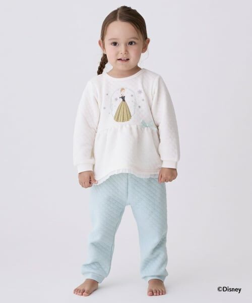 petit main / プティマイン ルームウェア | 【Disney】ペプラムパジャマ（ライト グリーン）