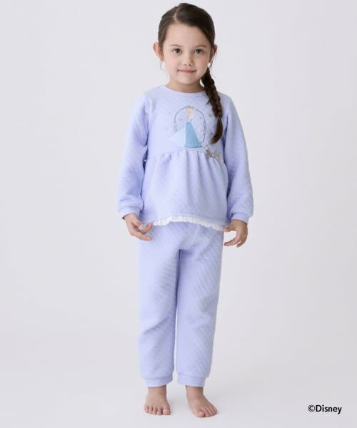 petit main / プティマイン ルームウェア | 【Disney】ペプラムパジャマ（ライト ブルー）