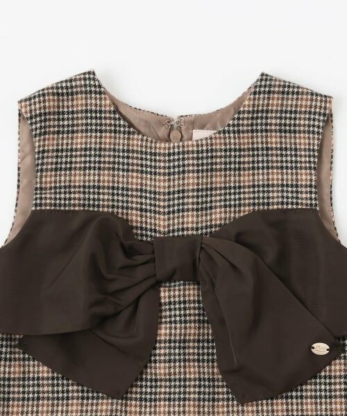 petit main / プティマイン ミニ丈・ひざ丈ワンピース | 【リンク】リボンジャンパースカート | 詳細11