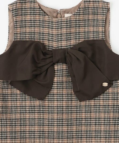 petit main / プティマイン ミニ丈・ひざ丈ワンピース | 【リンク】リボンジャンパースカート | 詳細12