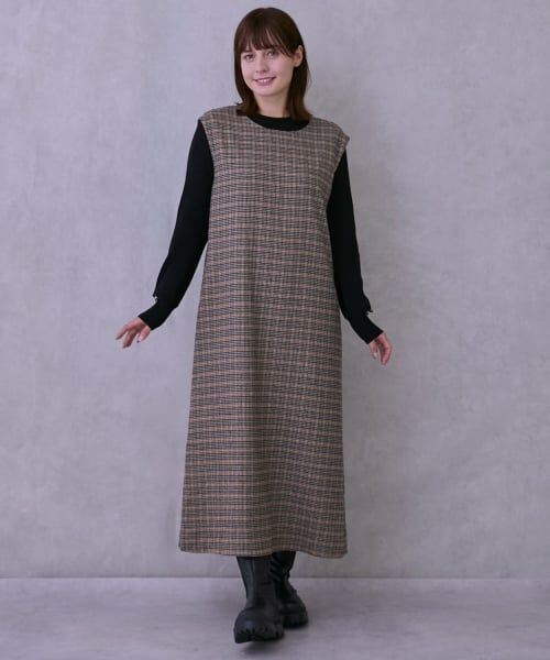 petit main / プティマイン ミニ丈・ひざ丈ワンピース | 【リンク】リボンジャンパースカート | 詳細7