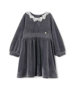 petit main / プティマイン ミニ丈・ひざ丈ワンピース | ベロアレースワンピース