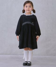 petit main / プティマイン ミニ丈・ひざ丈ワンピース | ベロアレースワンピース