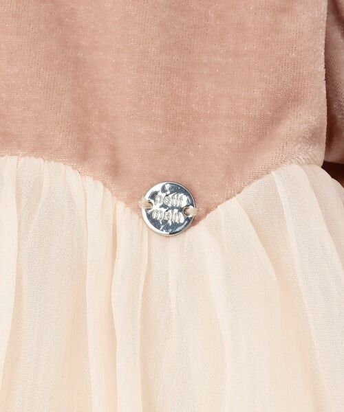 petit main / プティマイン ミニ丈・ひざ丈ワンピース | パフ袖シフォンワンピース | 詳細10