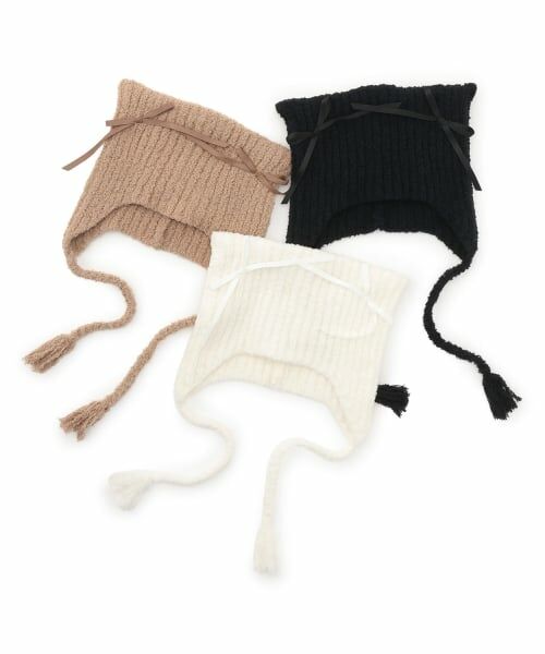 petit main / プティマイン ニットキャップ | マシュマロねこ耳ニット帽 | 詳細10