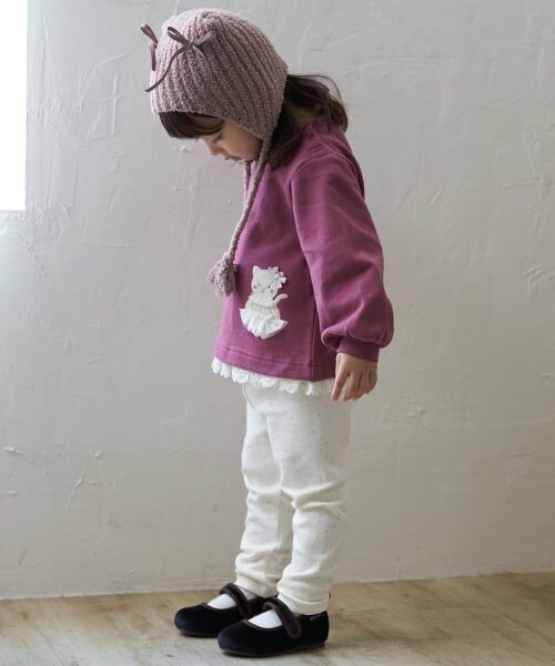 petit main / プティマイン ニットキャップ | マシュマロねこ耳ニット帽 | 詳細3