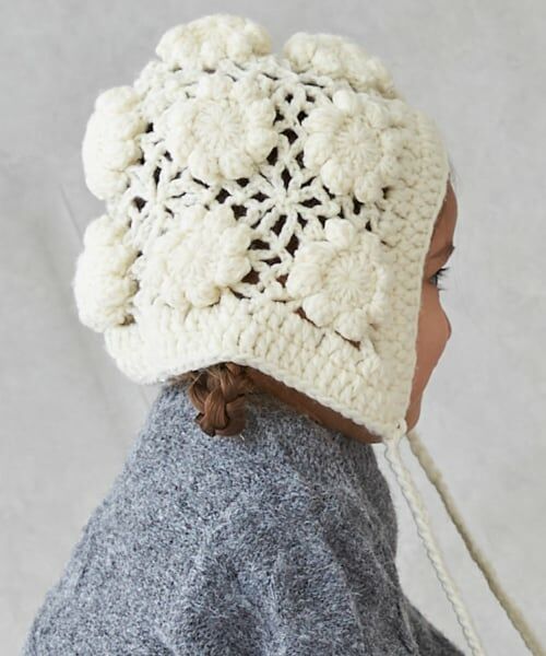 petit main / プティマイン ニットキャップ | かぎ編みボンネット | 詳細1