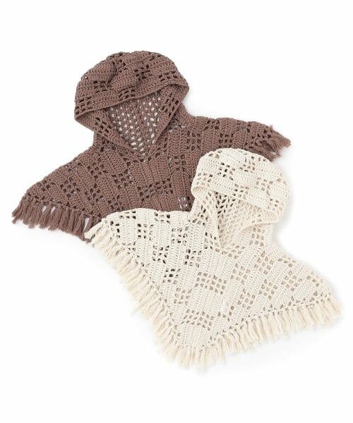 petit main / プティマイン カーディガン・ボレロ | クロシェポンチョ | 詳細11