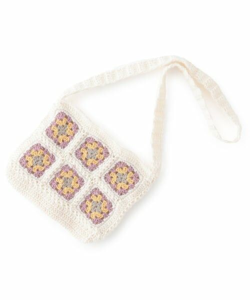 petit main / プティマイン ショルダーバッグ | クロシェポシェット（アイボリー）